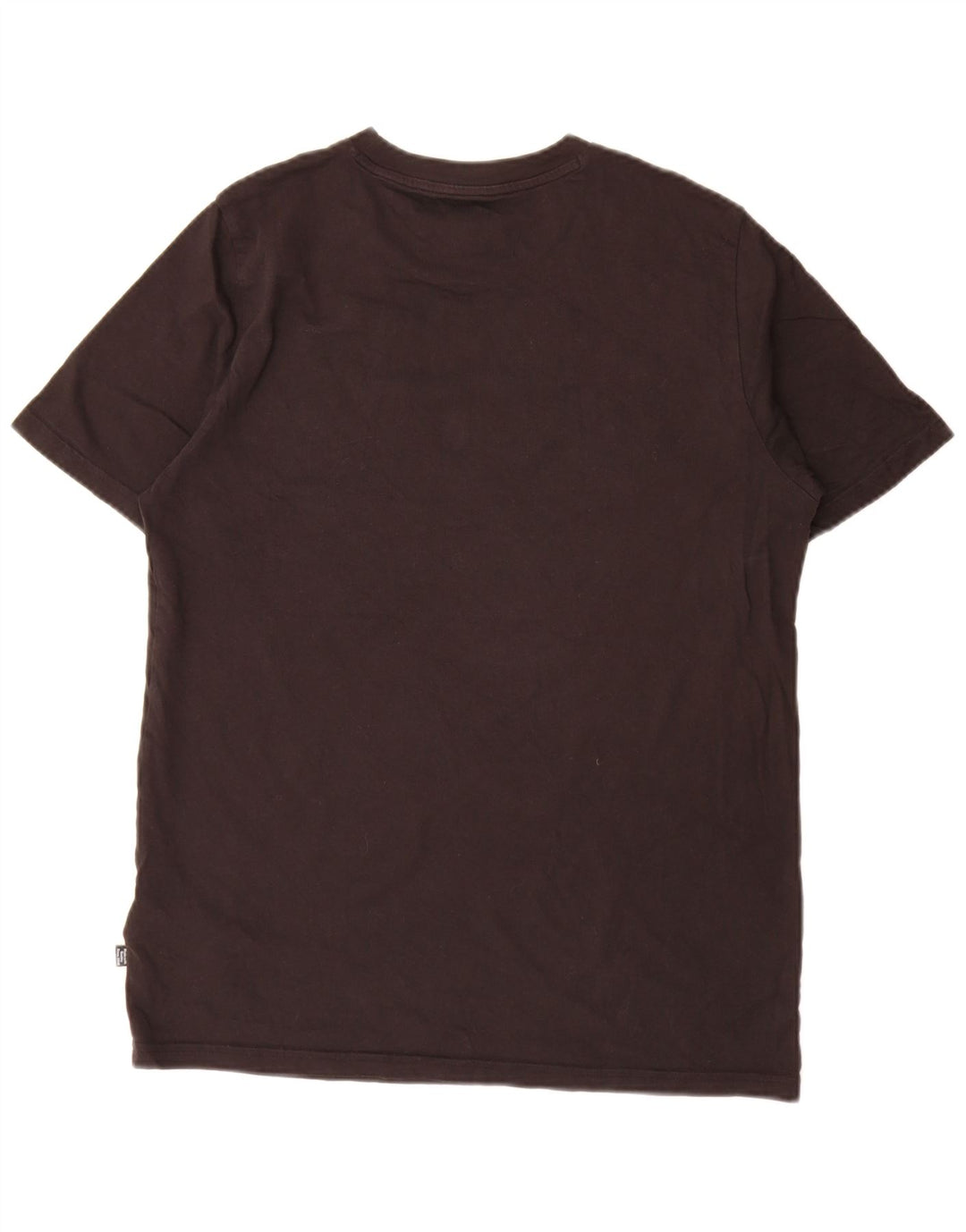 Puma Mens Graphic T-Shirt Top Médio Algodão Preto