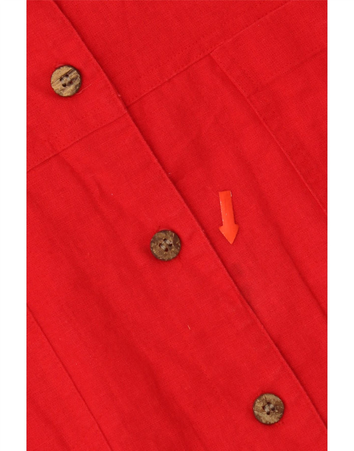 Jaqueta bomber feminina Cristopher & Banks Reino Unido 16 grande linho vermelho