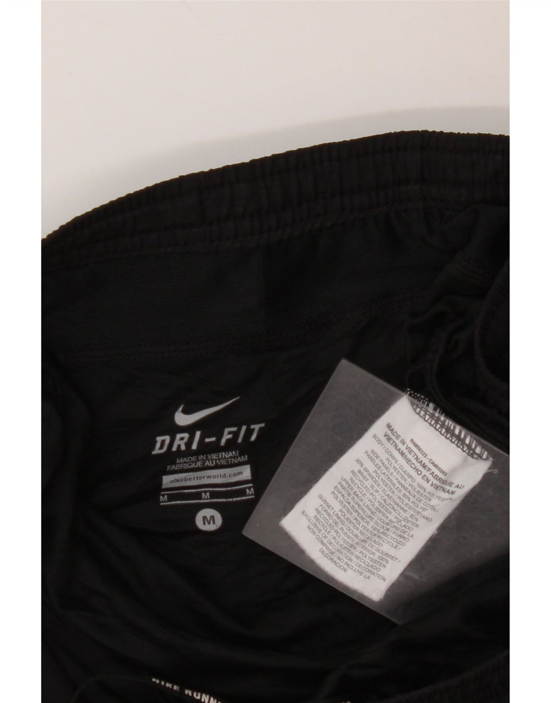 Shorts esportivos femininos NIKE Dri Fit UK 14 médio preto poliéster