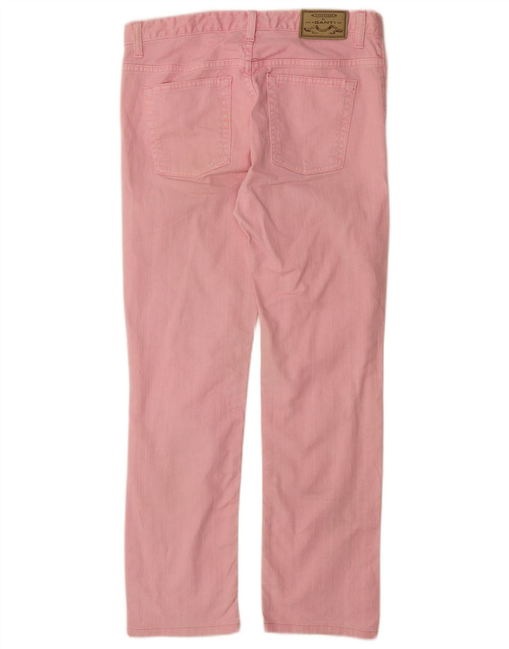 Calça feminina GANT Dawn Regular Fit reta casual W29 L32 algodão rosa