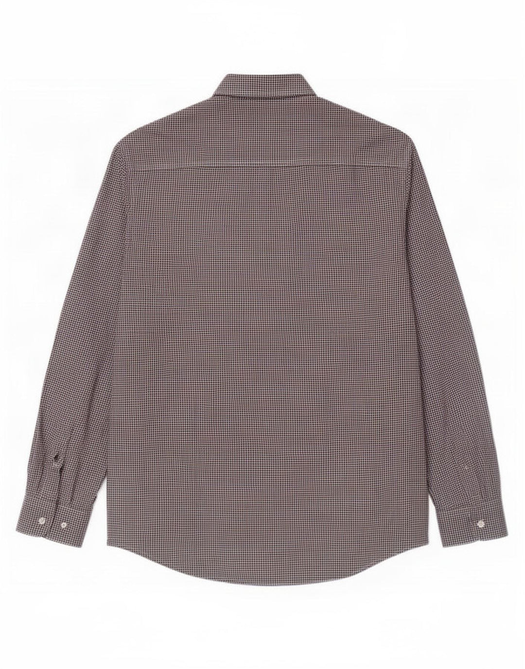 Camisa masculina Superdry média Borgonha Houndstooth algodão