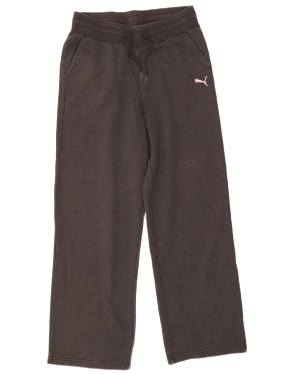 Calça de treino feminina Puma UK 14 médio preto algodão