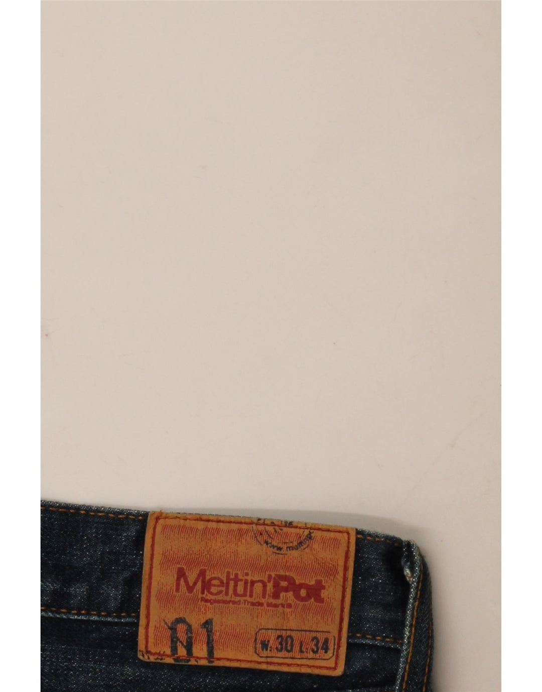 Meltin' Pot feminino bootcut jeans W30 L31 algodão azul