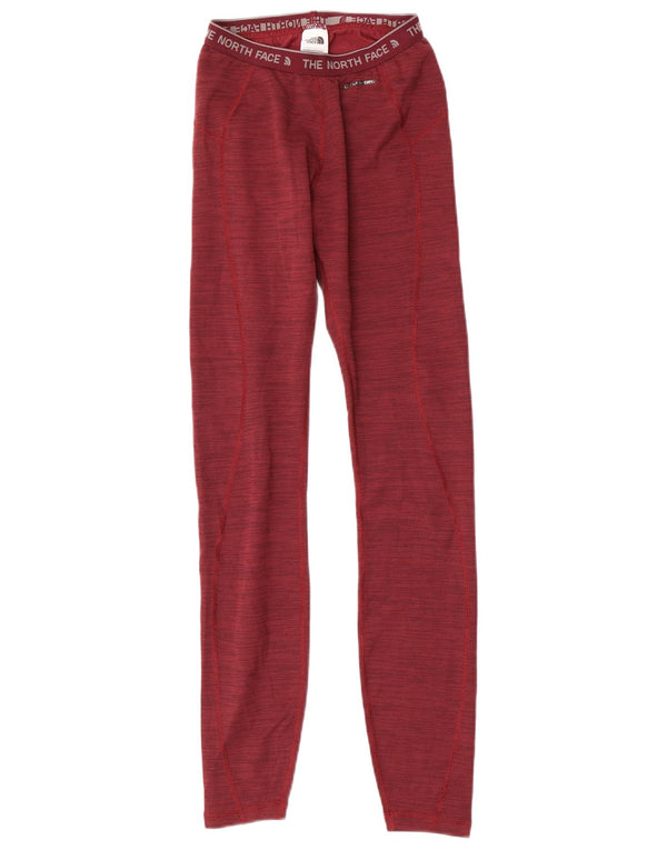Leggings gráficas femininas The North Face UK 6 XS poliéster manchado vermelho