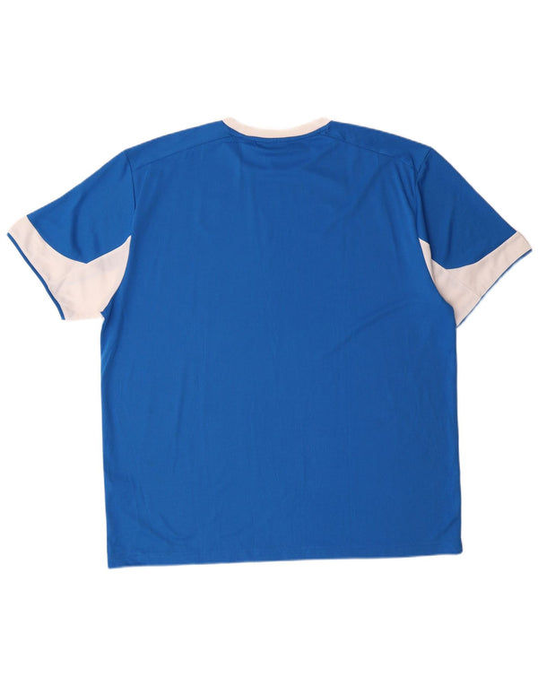 Camiseta masculina Puma Italia Top XL azul colorblock poliéster