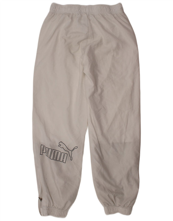 Calça de treino PUMA Boys Joggers 9-10 anos poliéster branco