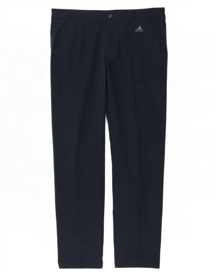 Calça Adidas Mens Slim Chino W34 L32 Azul Marinho Poliéster
