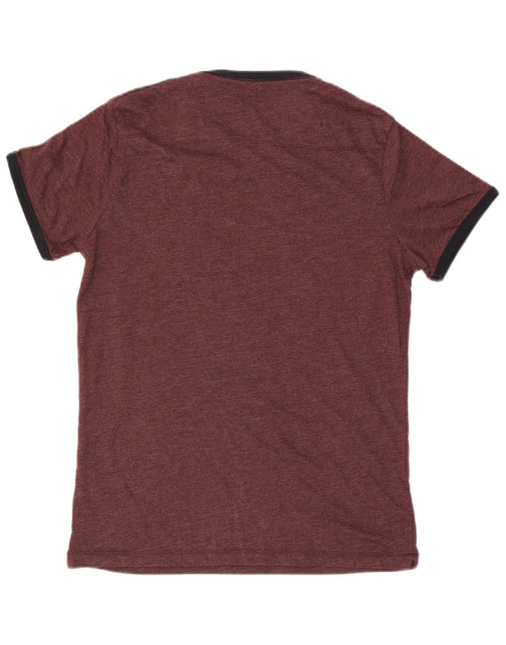 Camiseta masculina French Connection Top médio algodão Borgonha