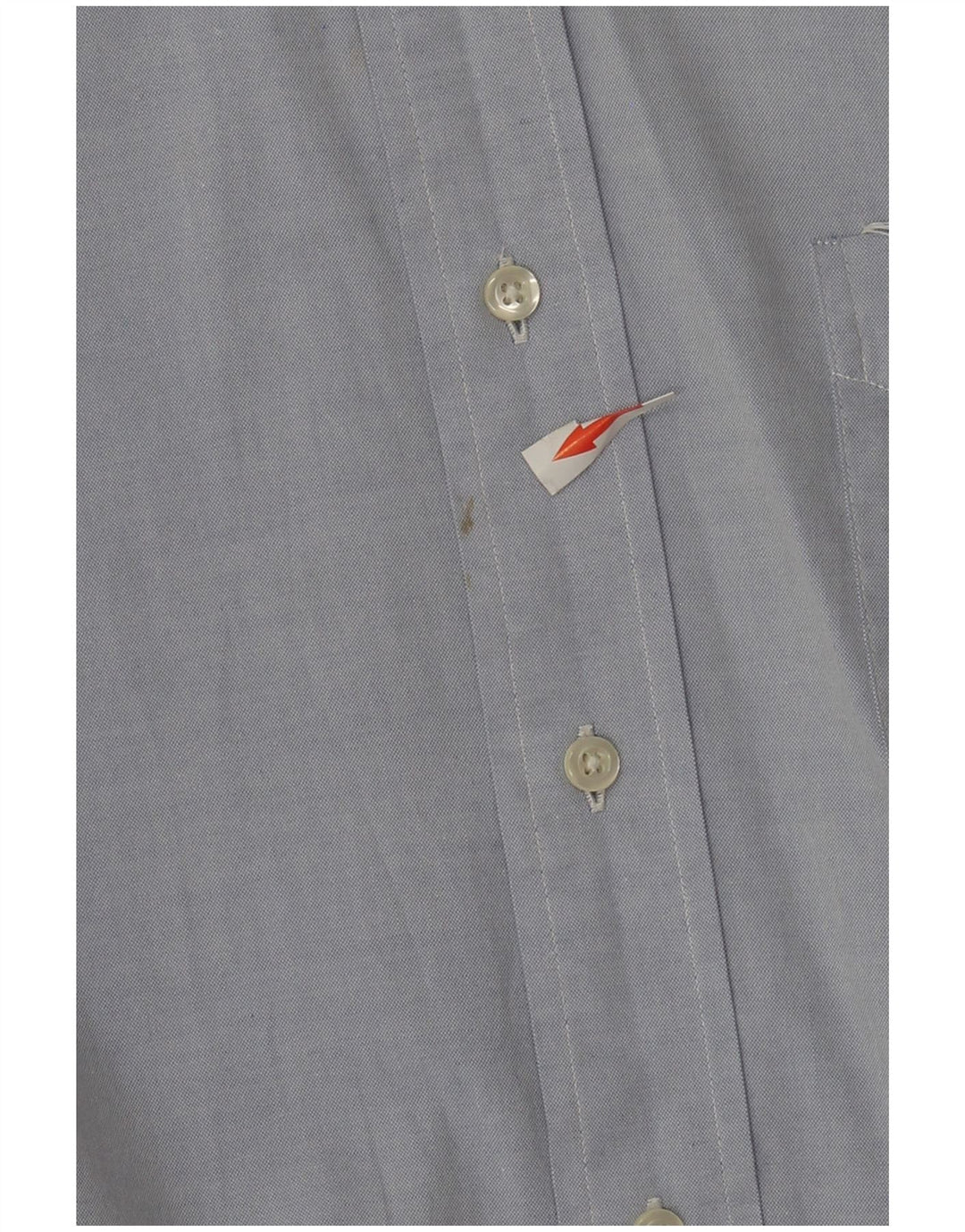 Camisa masculina Brooks Brothers tamanho 17 XL algodão azul