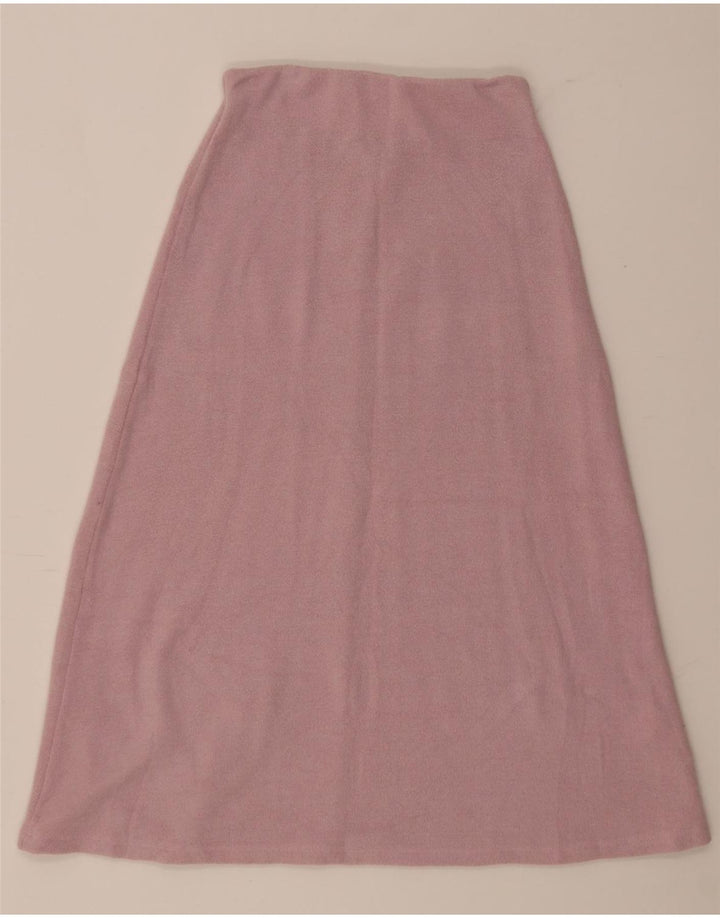 Saia feminina Zara em malha A-Line pequena W26 poliéster rosa