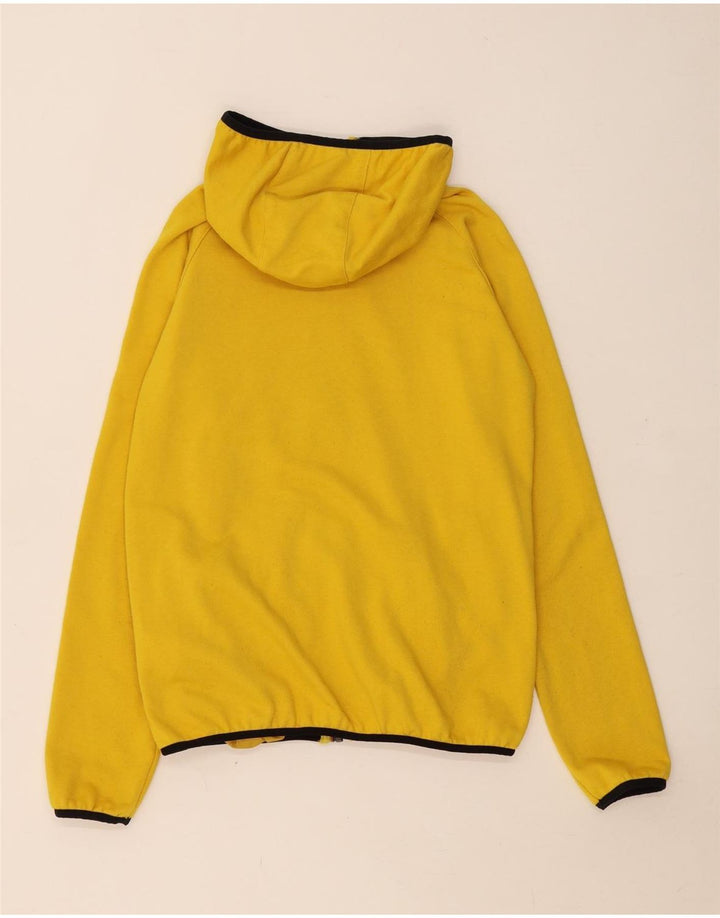 Suéter K-Way Boys Zip com capuz 13-14 anos poliéster amarelo