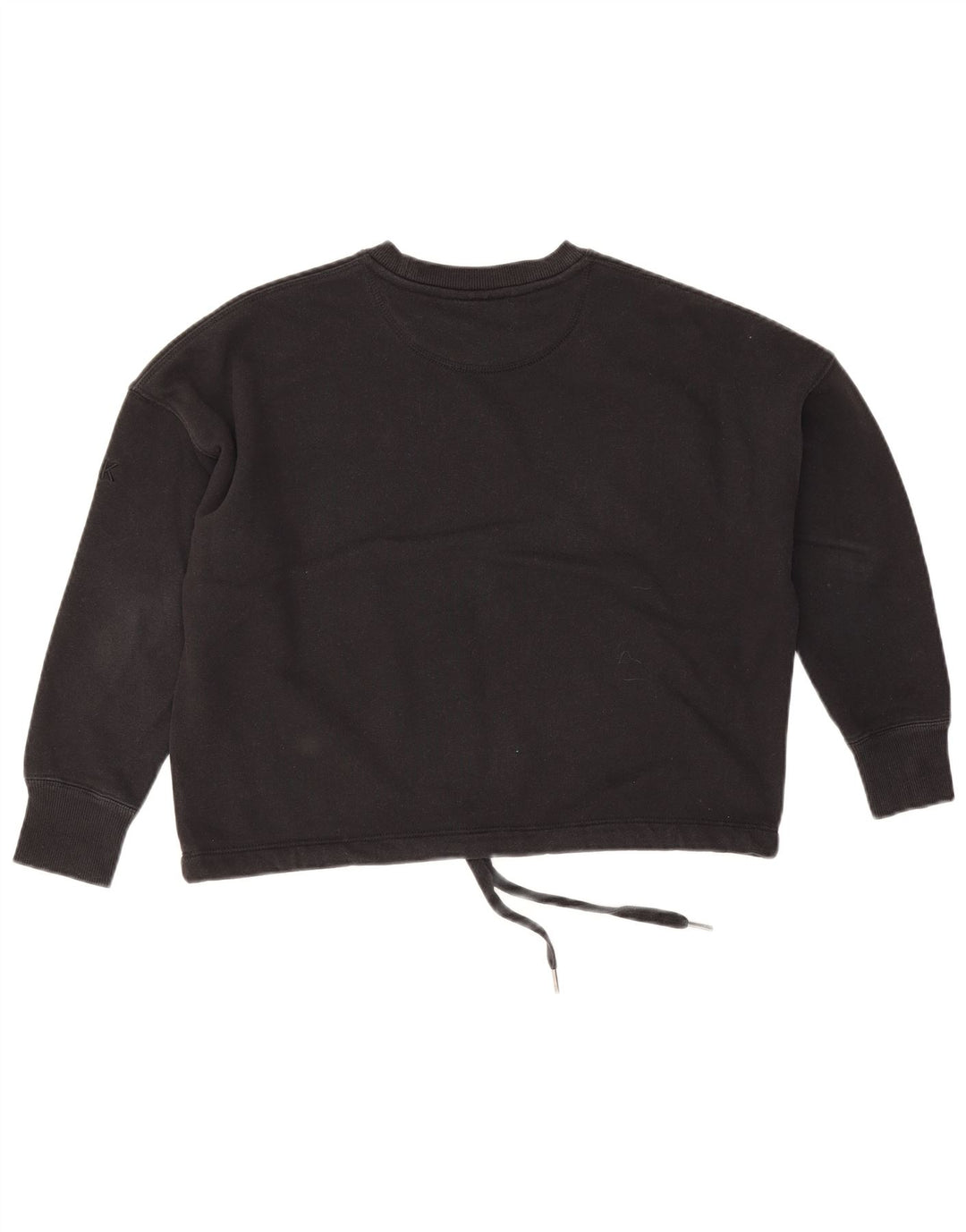 Calvin Klein Feminino Golf Crop Oversized Top Manga 3/4 Reino Unido 10 Pequeno Preto