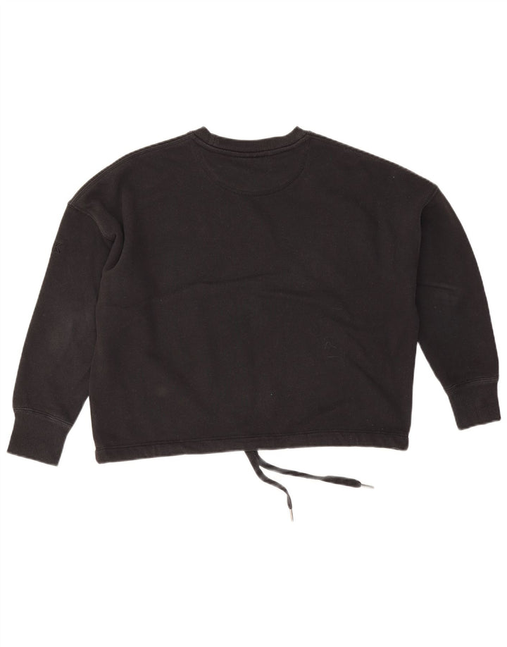 Calvin Klein Feminino Golf Crop Oversized Top Manga 3/4 Reino Unido 10 Pequeno Preto