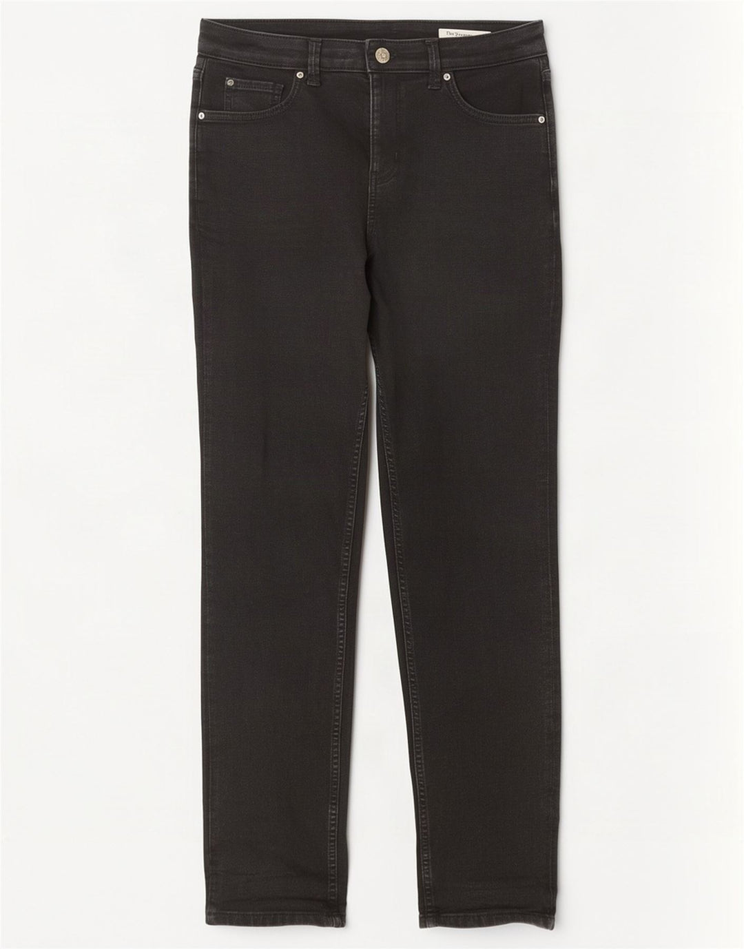 Marks & Spencer Feminino The Sienna Straight Jeans Reino Unido 12 Médio W32 L30 Preto
