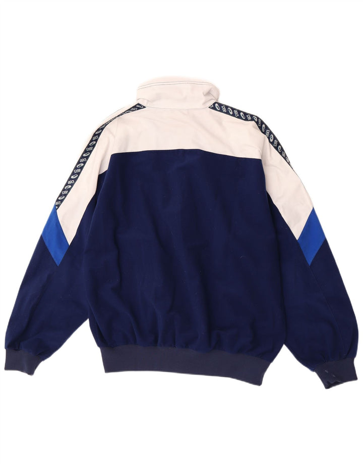 Asics Mens Graphic Tracksuit Top Jacket IT 52 Grande bloco colorido azul
