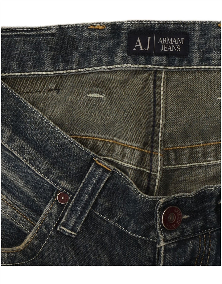 Armani feminino bootcut jeans W30 L32 algodão azul