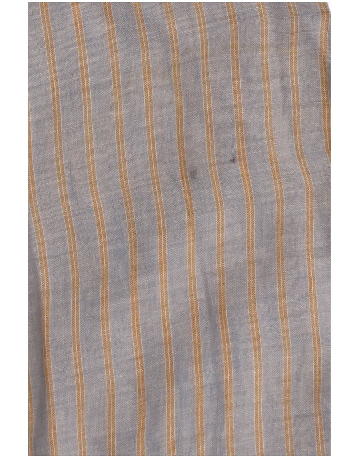 Camisa masculina de manga curta Calvin Klein Jeans XL cinza listrada