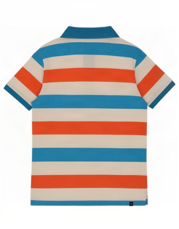 Camisa polo masculina Puma XL algodão listrado multicolorido