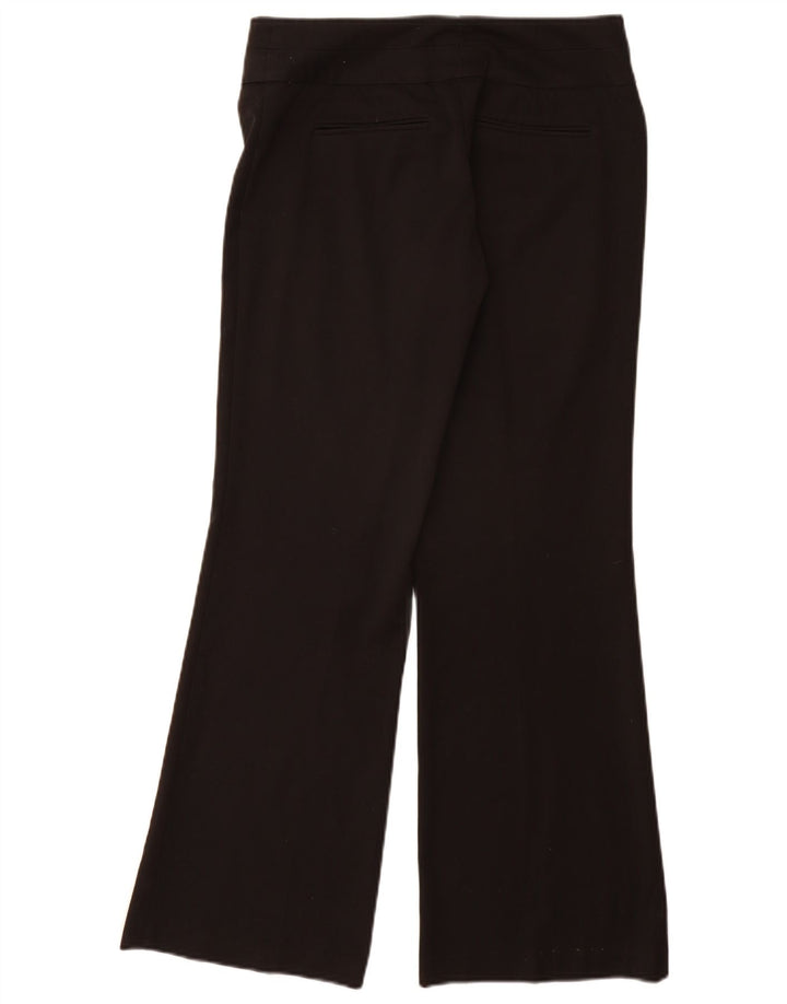 Calças casuais femininas do armazém UK 10 poliéster preto pequeno W28 L30