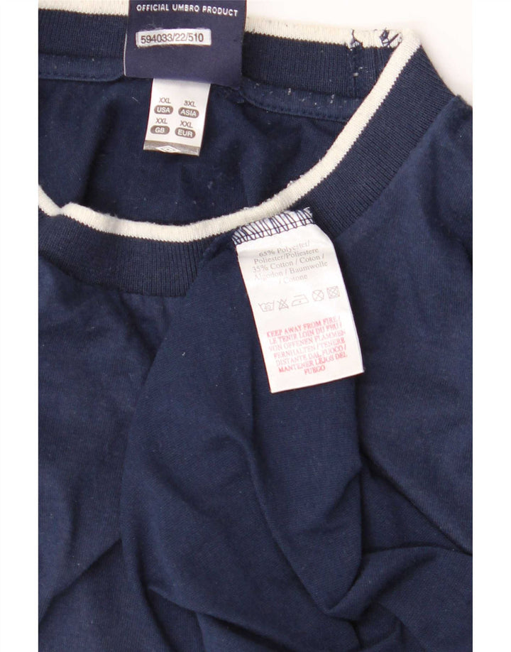 Camiseta masculina Umbro Top 2XL Poliéster Azul Marinho