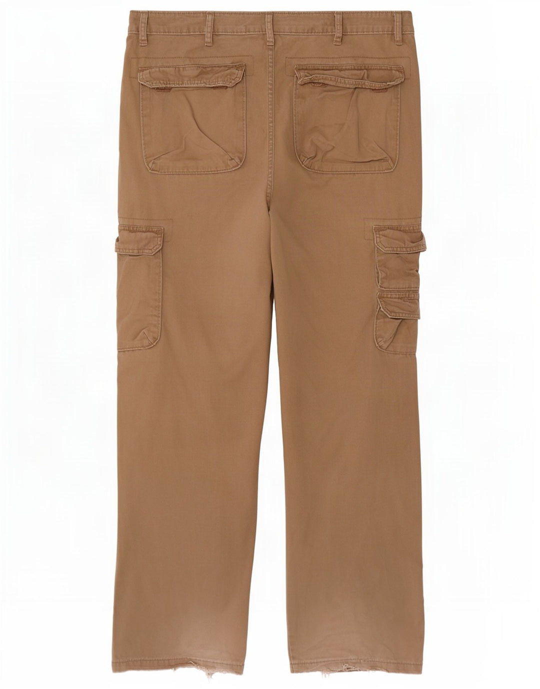 Calça cargo masculina Wrangler reta W38 L32 algodão bege