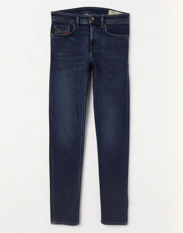 Diesel Mens Skinny Jeans W29 L30 Azul Marinho Algodão