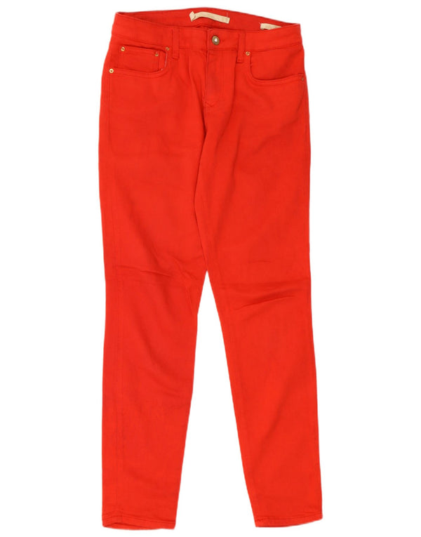 Zara Jeans Slim Feminino EU 36 XS W28 L28 Algodão Vermelho