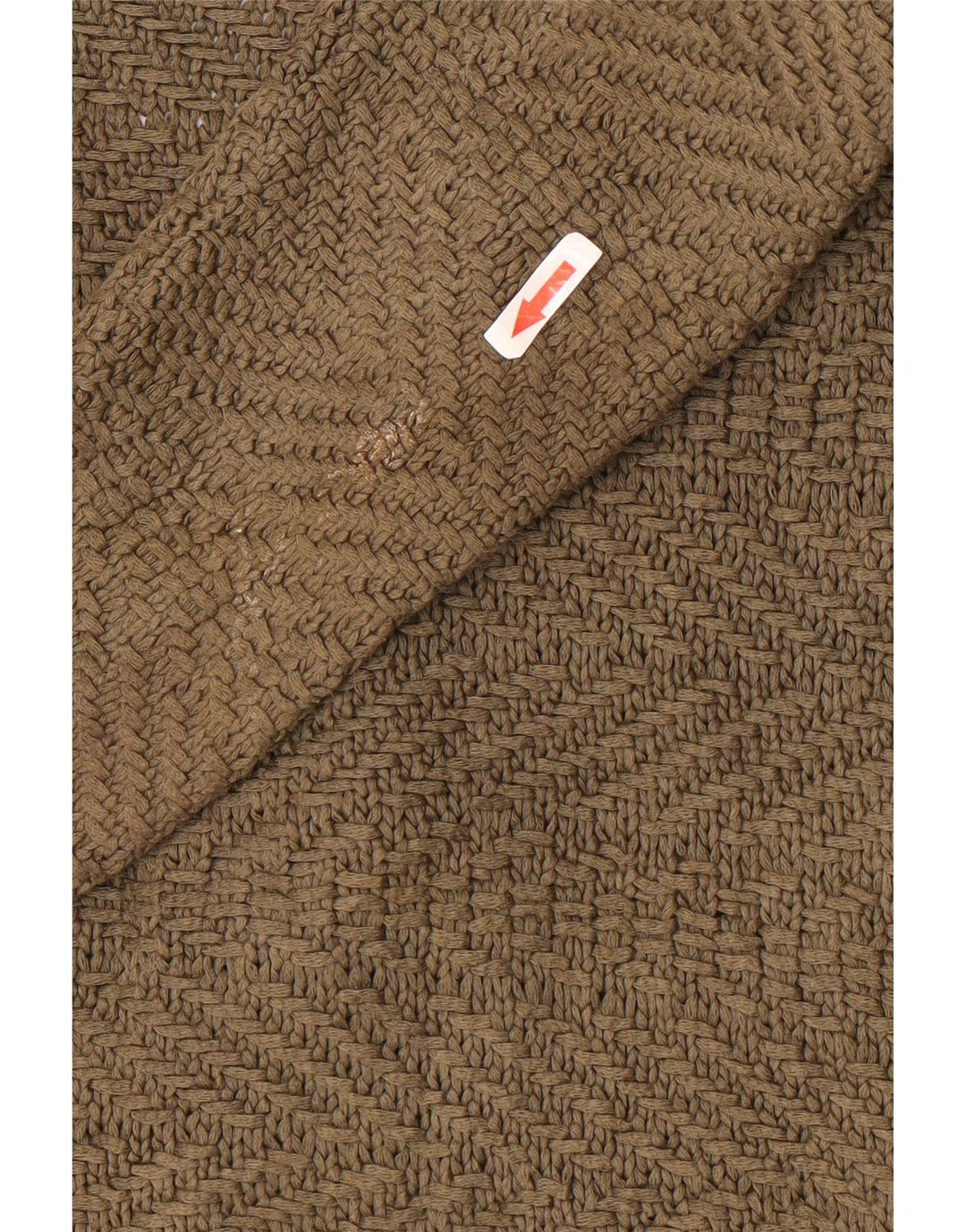 Suéter de cardigã aberto feminino Massimo Dutti Reino Unido 12 médio cáqui