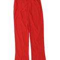 Zara Calça feminina Bootcut Chino pequena W26 L33 poliéster vermelho