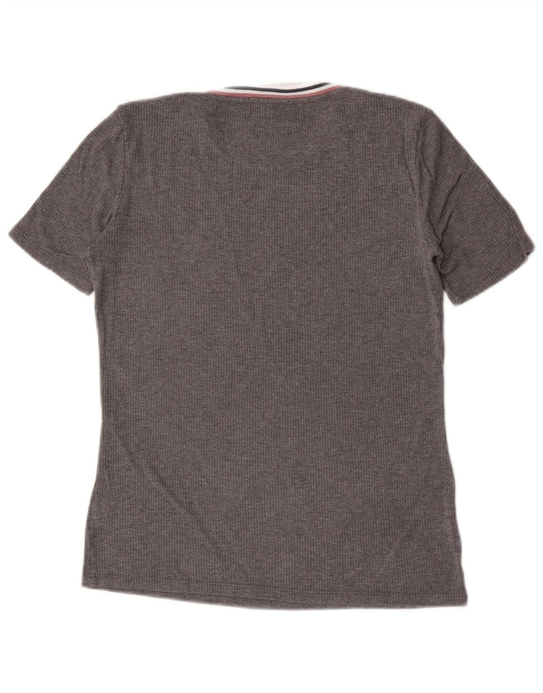 Camiseta feminina Massimo Dutti UK 10 pequena cinza