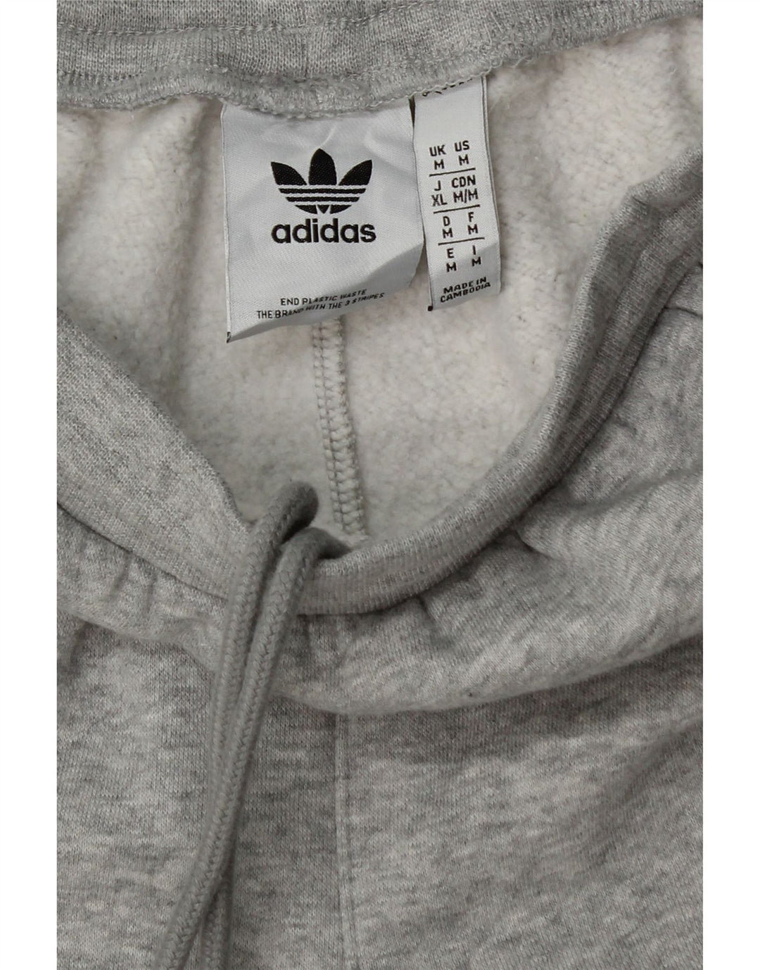 ADIDAS Womens Graphic Tracksuit Calças Joggers UK 14 Medium Grey