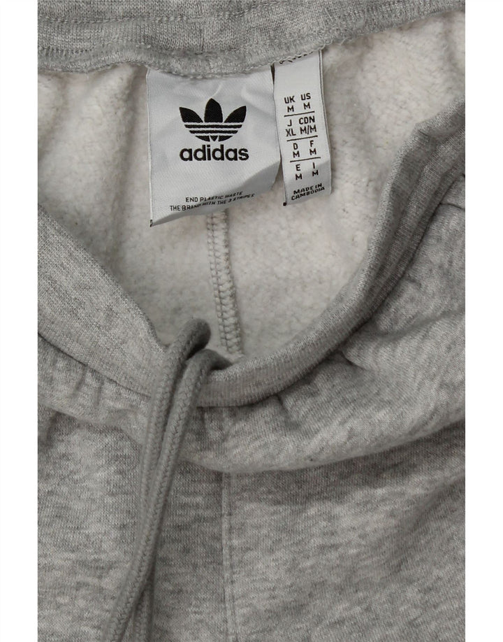 ADIDAS Womens Graphic Tracksuit Calças Joggers UK 14 Medium Grey