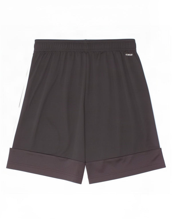 Shorts esportivos Adidas Aeroready para meninos 13-14 anos preto colorblock poliéster