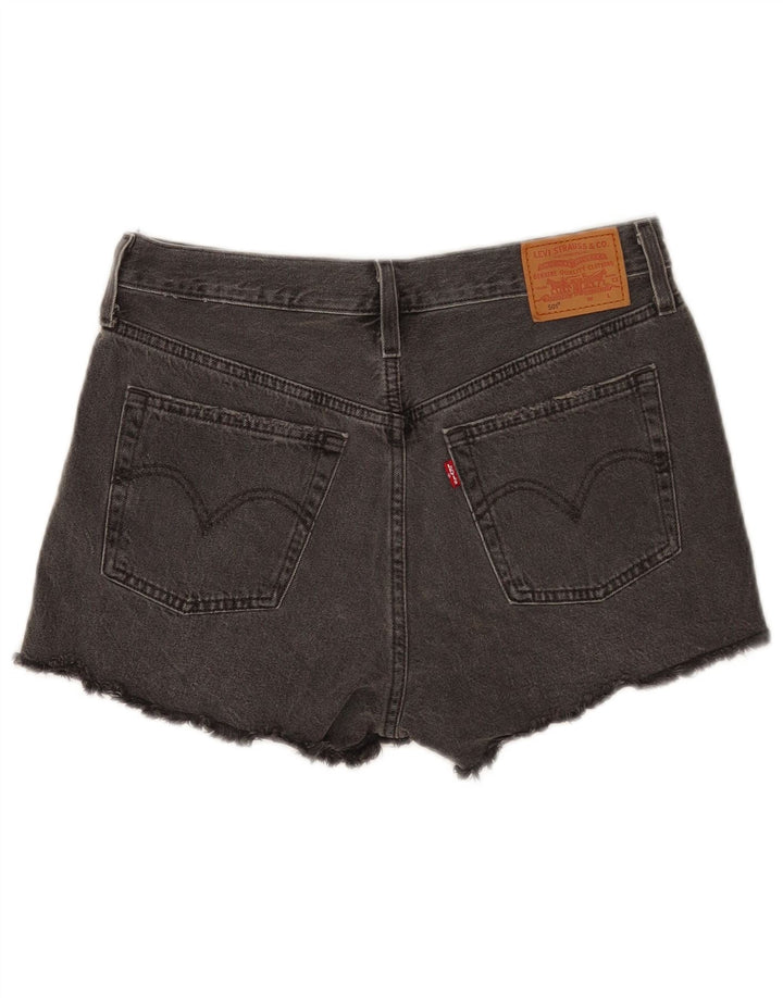 Shorts jeans feminino 501 da Levi's W28 algodão cinza médio