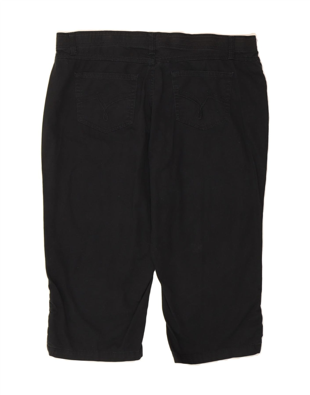 VINTAGE Womens Bermuda Shorts US 20 2XL W40 L20 Black Cotton Vintage Vintage and Second-Hand Vintage from Messina Hembry 