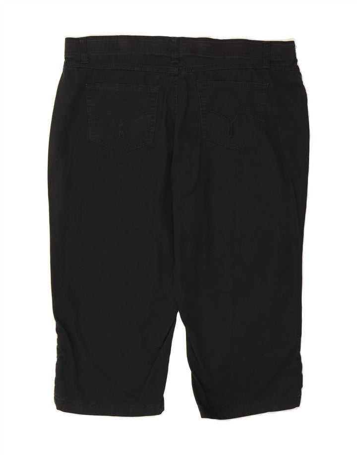 VINTAGE Womens Bermuda Shorts US 20 2XL W40 L20 Black Cotton Vintage Vintage and Second-Hand Vintage from Messina Hembry 