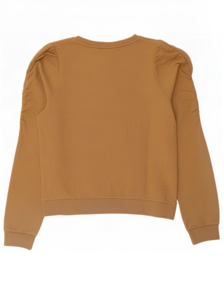 Gap moletom feminino jumper UK 14 algodão bege médio