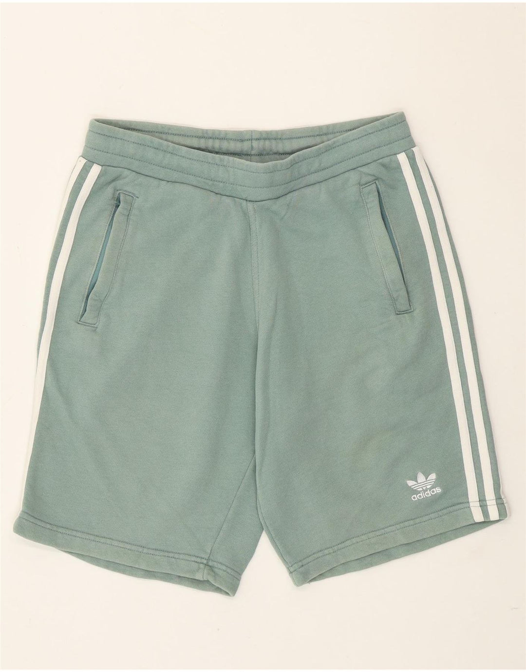 Adidas Mens Sport Shorts Pequeno Algodão Verde