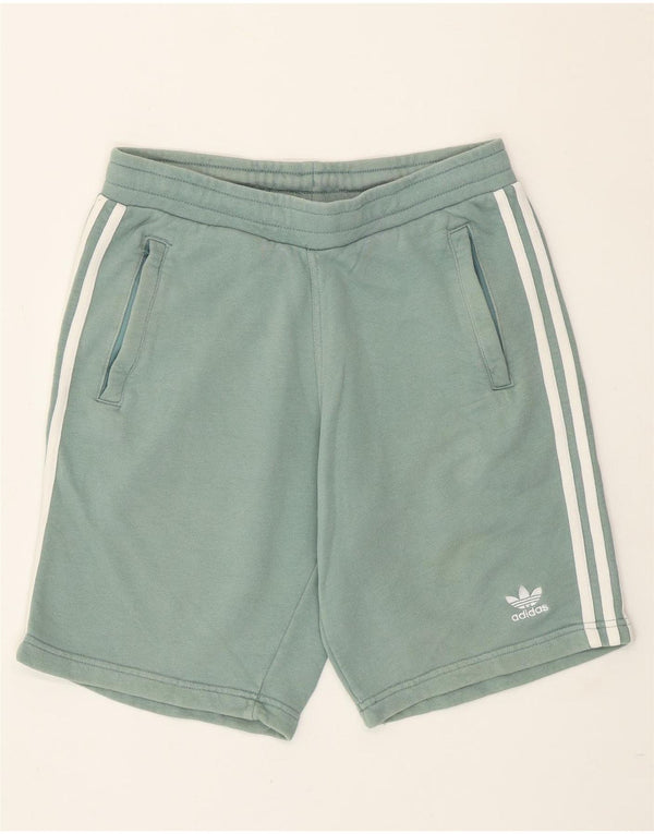 Adidas Mens Sport Shorts Pequeno Algodão Verde