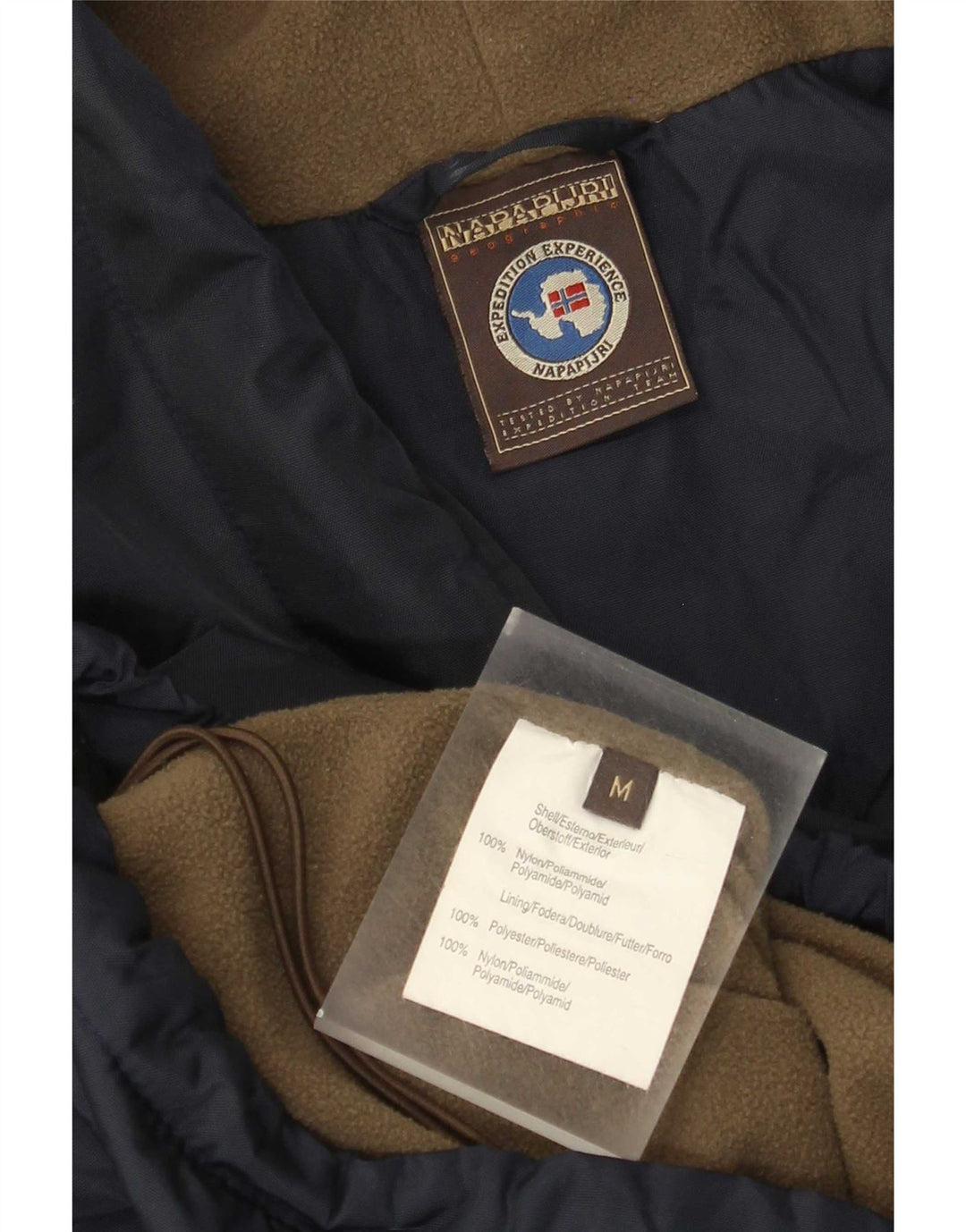 Jaqueta masculina Napapijri Geographic Graphic Anorak Reino Unido 38 Médio Azul Marinho