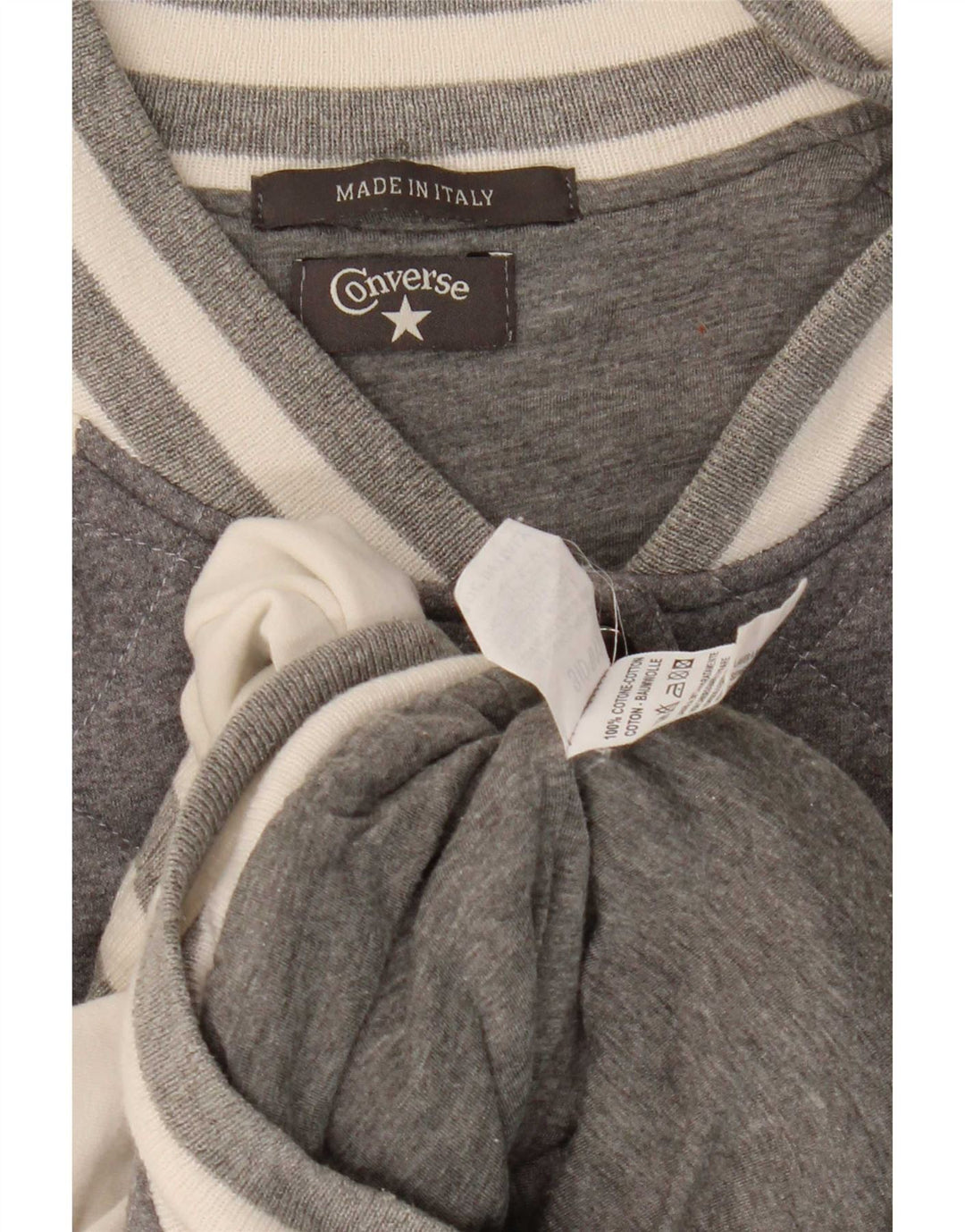 Converse feminino Varsity Tracksuit Top Jacket UK 14 Medium Grey Colourblock