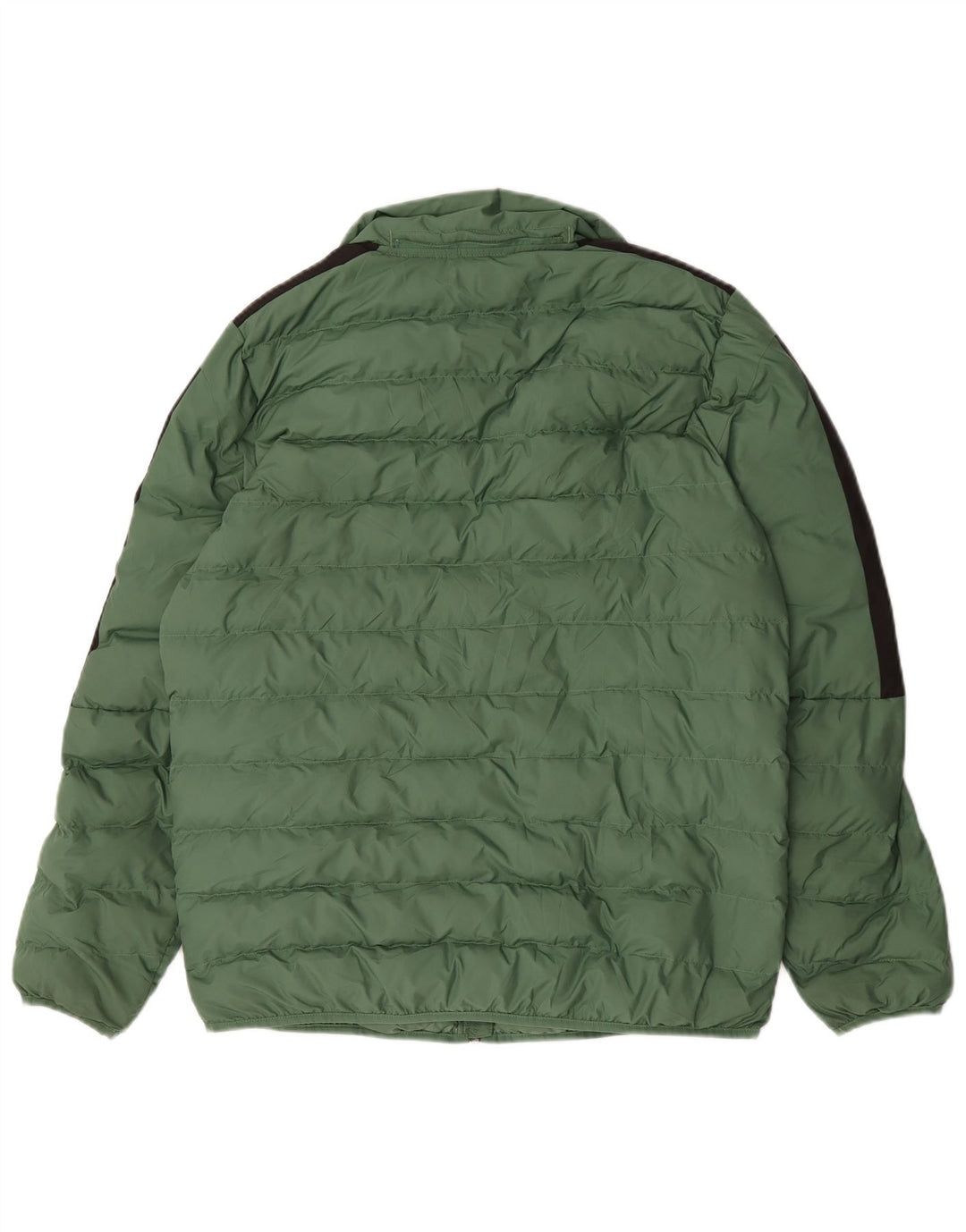 Jaqueta acolchoada masculina Puma UK 38 poliéster colorblock verde médio