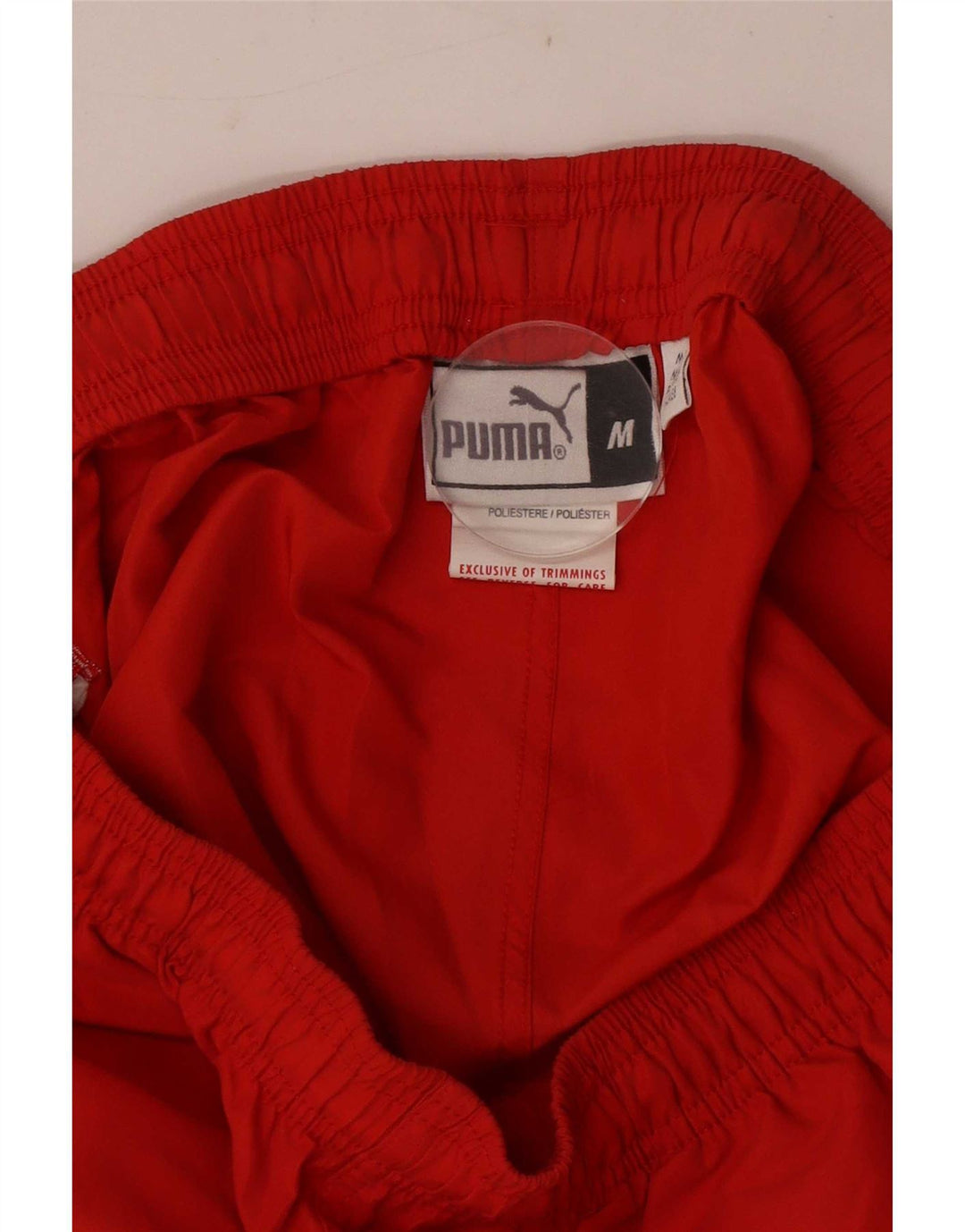 Calça de treino masculina Puma Graphic Capri médio vermelho poliéster