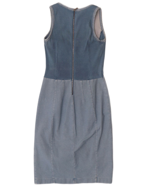 Vestido bainha feminino Trussardi Jeans IT 42 azul médio colorblock