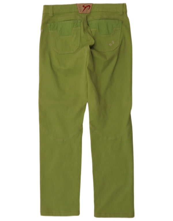 9.2 by Carlo Chionna Calça masculina reta casual W34 L30 algodão verde