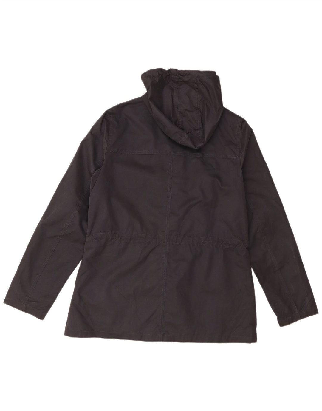 Jaqueta de chuva com capuz para mulheres Fat Face, poliéster azul marinho médio Reino Unido 12