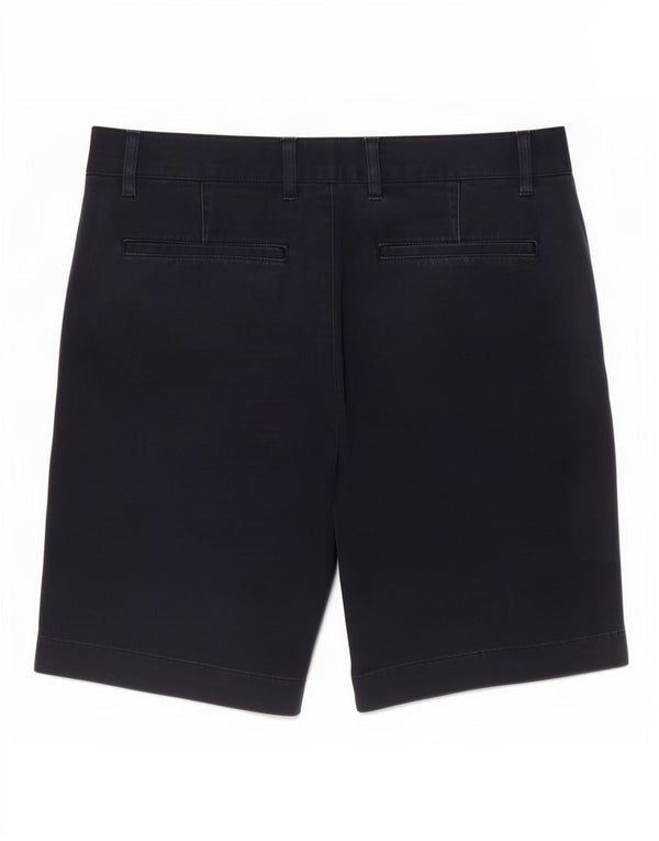 Lacoste Mens Slim Fit Chino Shorts Tamanho 40 Médio W32 Azul Marinho Algodão