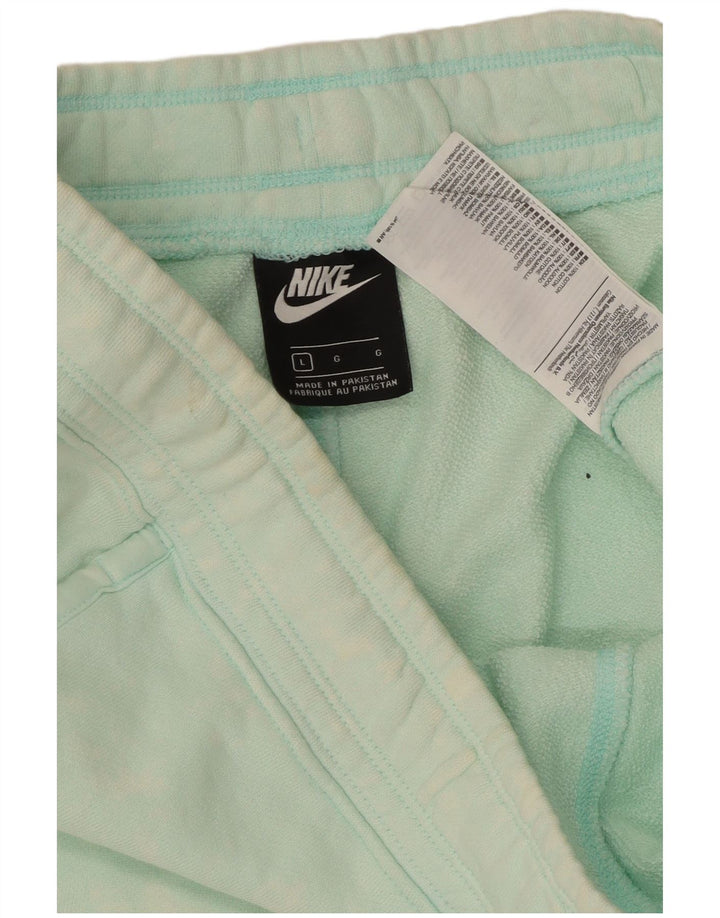 Shorts esportivos masculinos Nike grandes de algodão verde