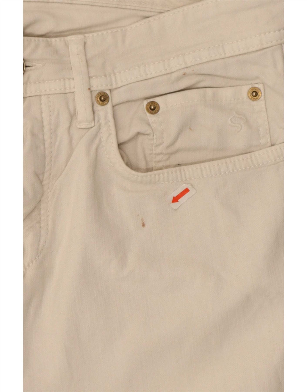 SIVIGLIA Jeans Slim Feminino W33 L33 Algodão Branco