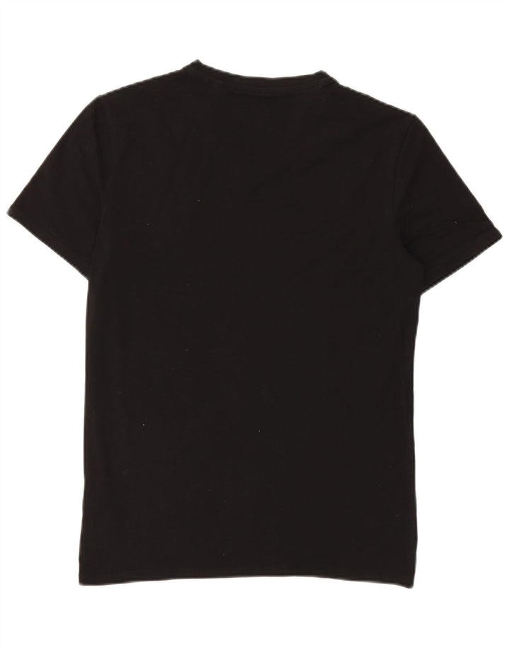 Guess Mens Camiseta Super Slim Fit Top Médio Algodão Preto